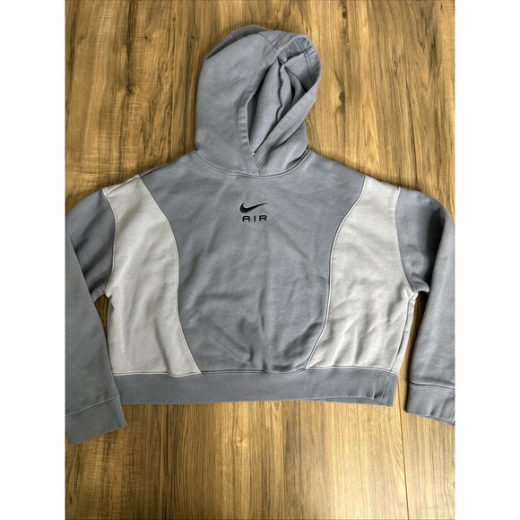 Nike Tops - Nike Air Women's Cropped Pullover Sweater Size Large Blue